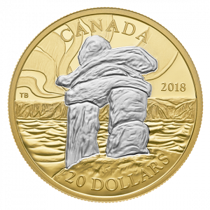 CANADA’S ICONIC INUKSHUK: GUIDING THE WAY - 2018 $20 1 oz Fine Silver Coin - Royal Canadian Mint