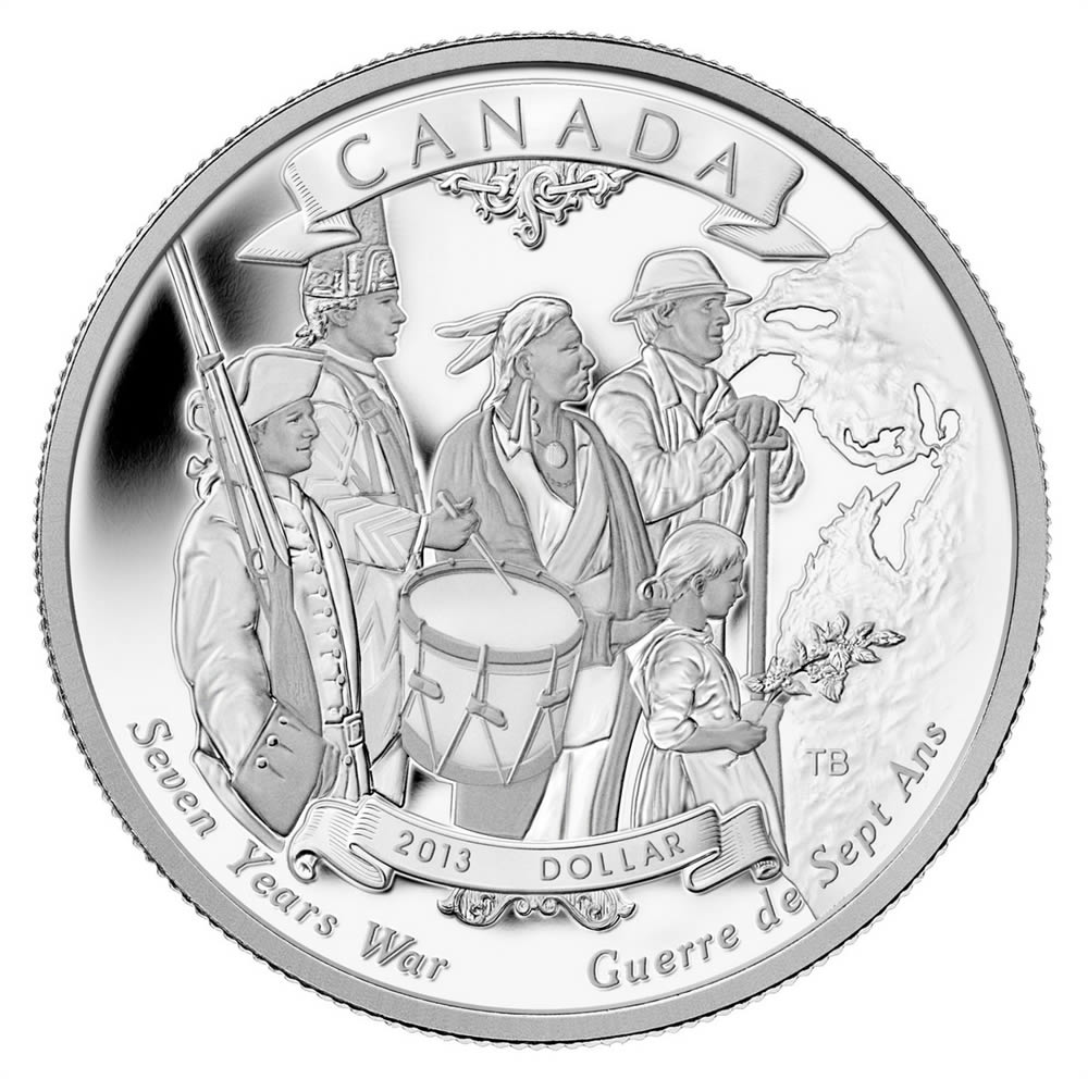 Limited Edition Proof Silver Dollar - 250th Anniversary of the End of the Seven Years War -  (2013)