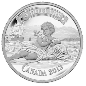 2013 $5 Canadian Bank of Commerce Bank Note Design Fine Silver