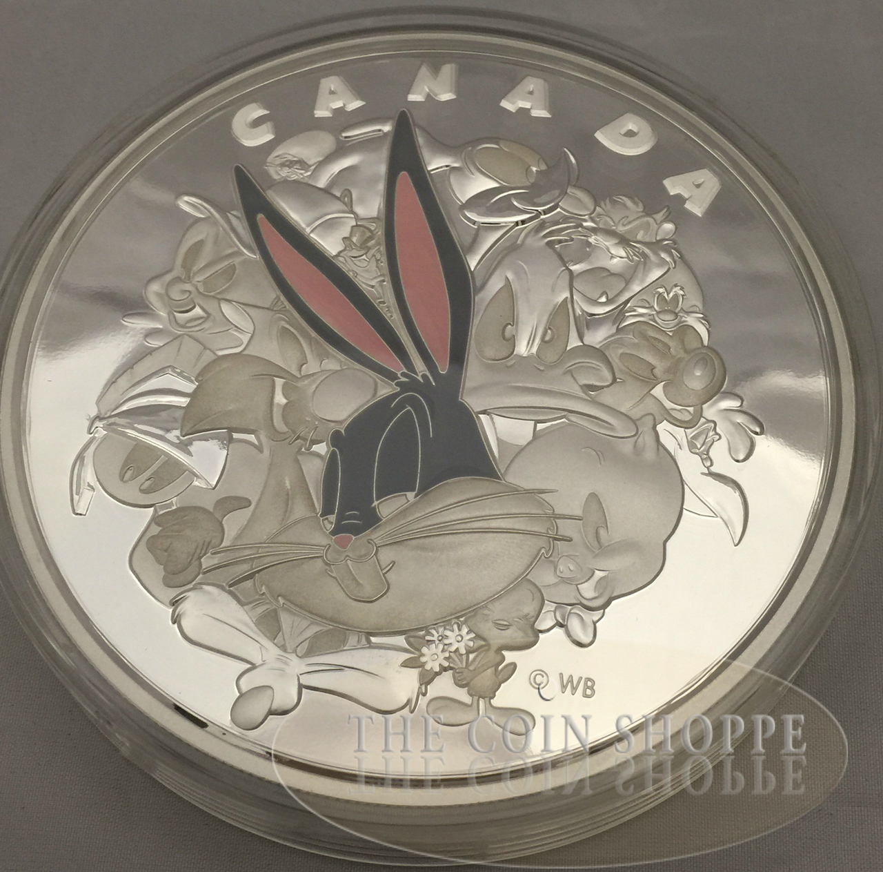 2015 $250 1 Kilo Fine Silver Coin - Looney Tunes: Ensemble Cast