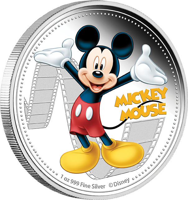 2014 1 oz Silver Coin Disney Mickey and Friends Mickey Mouse