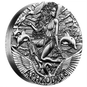 2015 2 oz Pure Silver High Relief Coin - Goddesses Of Olympus - Aphrodite - Perth Mint