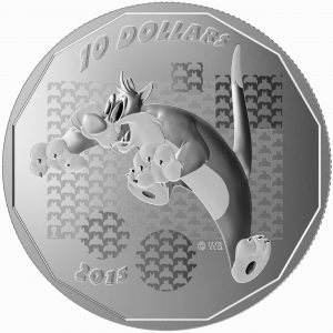 2015 $10 1/2 oz Fine Silver Coin - Looney Tunes: Sylvester - "Suffering Succotash"