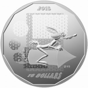 2015 $10 1/2 oz Fine Silver Coin - Looney Tunes: Wile E. Coyote - "Super Genius"