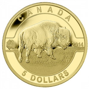 2014 1/10 oz. Pure Gold Coin - Bison