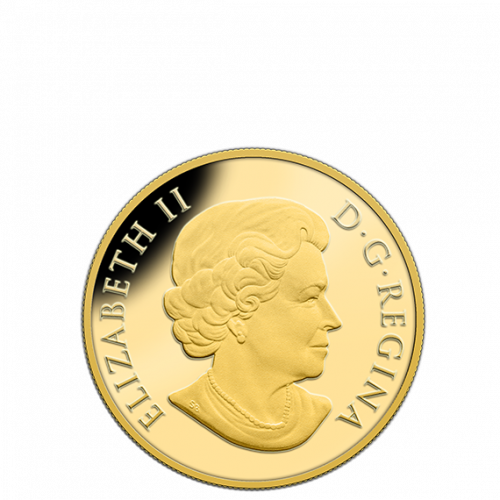 2015 0.5 g Pure Gold Coin - Grizzly Bear