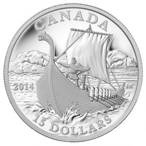 2014 Fine Silver Coin - Exploring Canada - The Vikings