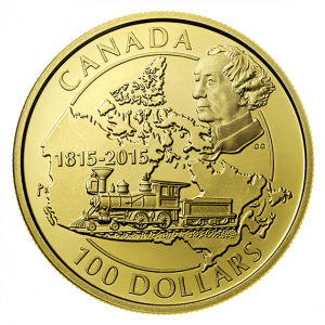 2015 14-karat Gold Coin - 200th Anniversary of the Birth of Sir John A. Macdonald