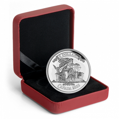 2015 $5 Fine Silver Coin - Bank Notes Series: Canadian Banknote Vignette