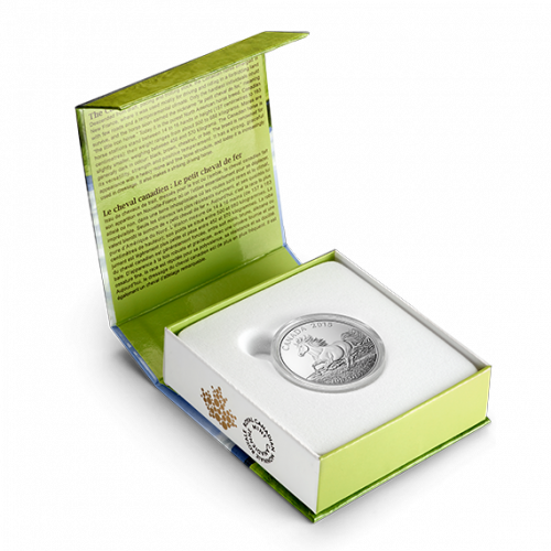 2015 $100 1 oz Fine Silver Coin - Canadian Horse