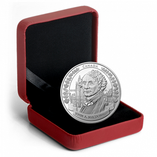 2015 1 oz. Fine Silver Coin - 200th Anniversary of the Birth of Sir John A. Macdonald