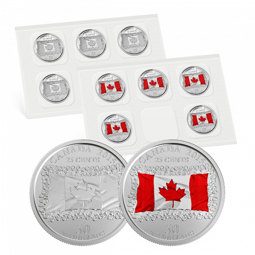 2015 25-Cent Quarter Circulation Pack - Canadian Flag