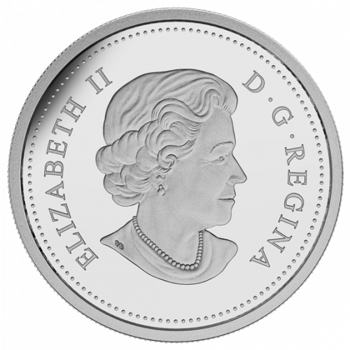 2015 $3 Fine Silver Coin - 50th Anniversary Of The Canadian Flag