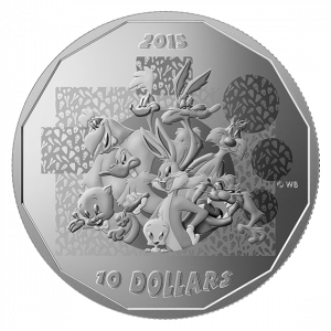 LOONEY TUNES:  "THAT'S ALL FOLKS!" - 2015 $10 1/2 oz Fine Silver Coin - Royal Canadian Mint*