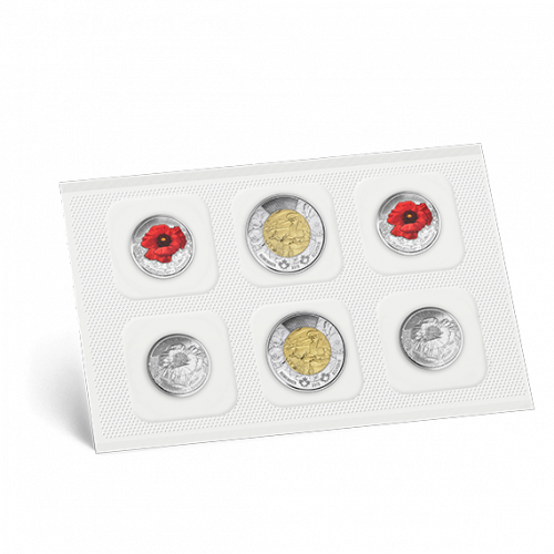 2015 REMEMBRANCE COIN PACK  - In Flanders Fields and Poppy