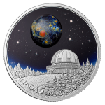 THE UNIVERSE WITH BOROSILICATE GLASS - 2016 $20 1 oz Fine Silver Coin - Royal Canadian Mint