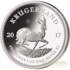 50TH ANNIVERSARY OF THE KRUGERRAND - 2017 1 oz Pure Silver Coin & 2 oz Pure Silver Bar - Officially Certified by the South African Mint