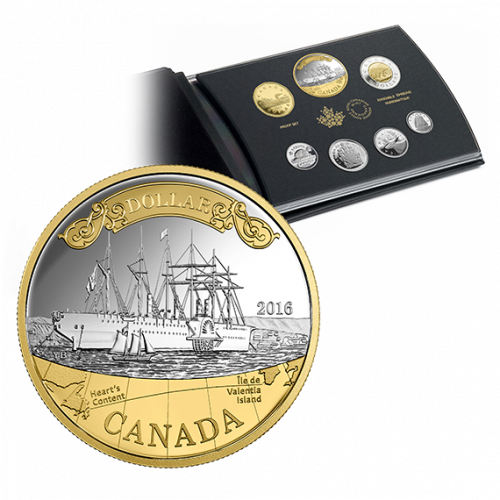 150TH ANNIVERSARY OF THE TRANSATLANTIC CABLE - 2016 Fine Silver Proof Set - Royal Canadian Mint