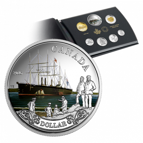 150TH ANNIVERSARY OF THE TRANSATLANTIC CABLE - 2016 Special Edition Silver Dollar Proof Set - Royal Canadian Mint