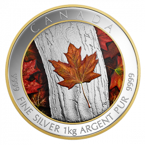 MAPLE LEAF FOREVER - 2016 $250 1 Kilo Fine Silver Coin - Royal Canadian Mint