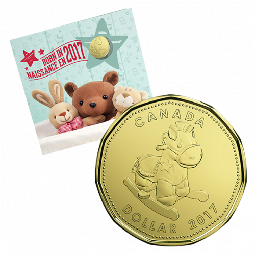 * BABY GIFT SET - 2017 Uncircualted Coin Set with Limited Edition Loonie