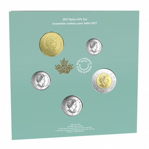 * BABY GIFT SET - 2017 Uncircualted Coin Set with Limited Edition Loonie