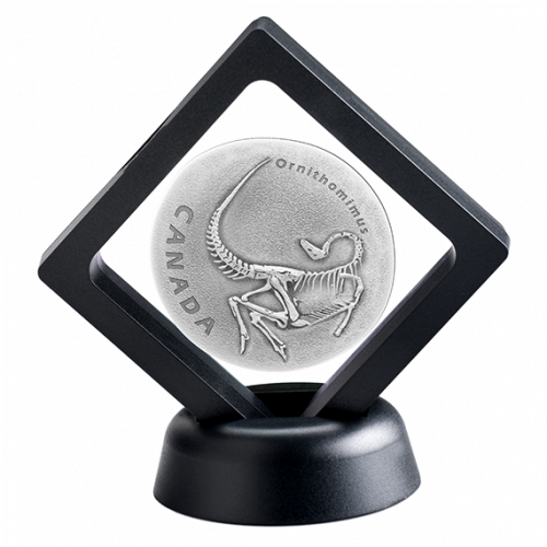 *ORNITHOMIMUS - ANCIENT CANADA - 2017 $20 1 oz Fine Silver Antique Finish Coin - Royal Canadian Mint