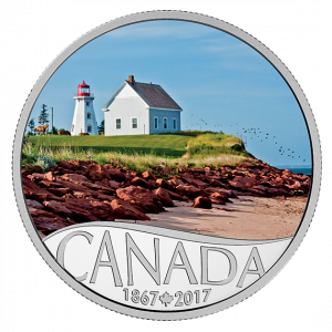 *PANMURE ISLAND - CELEBRATING CANADA'S 150TH - 2017 $10 1/2 oz Fine Silver Coin