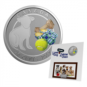 *LOVE MY DOG - 2017 25-Cent Coin - RCM