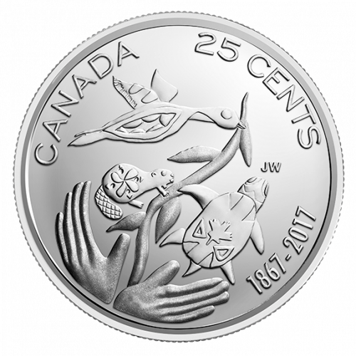 *2017 SPECIAL WRAP ROLL COLLECTION - MY CANADA, MY INSPIRATION  - 5 Special Wrap Rolls, Toonie, Loonie, 25 Cents, 10 Cents, 5 Cents - Royal Canadian Mint