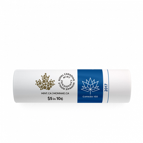 *2017 SPECIAL WRAP ROLL COLLECTION - MY CANADA, MY INSPIRATION  - 5 Special Wrap Rolls, Toonie, Loonie, 25 Cents, 10 Cents, 5 Cents - Royal Canadian Mint