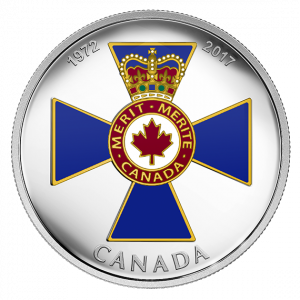 CANADIAN HONOURS:  45TH ANNIVERSARY OF THE ORDER OF MILITARY MERIT - 2017 $20 1 oz Fine Silver Coin - Royal Canadian Mint