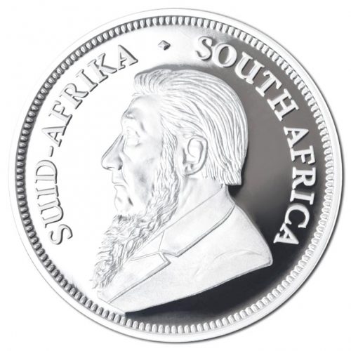 SOUTH AFRICAN SILVER KRUGERRAND - 2017 1 oz Pure Silver Proof Coin - BOX & COA