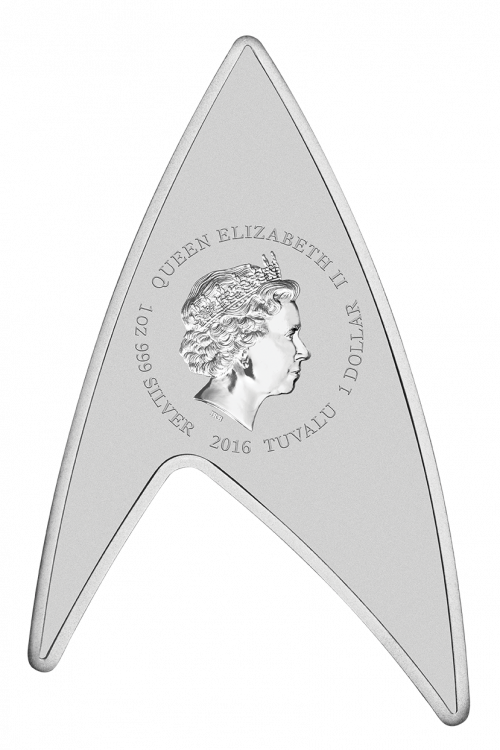 SILVER DELTA - STAR TREK: THE ORIGINAL SERIES - 50th ANNIVERSARY - 2016 1 oz Pure Silver Coin - Perth Mint