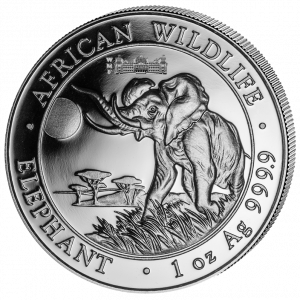 ELEPHANT - EXCLUSIVE WORLD MONEY FAIR PRIVY - 2016 1 oz Silver Coin - Somalia