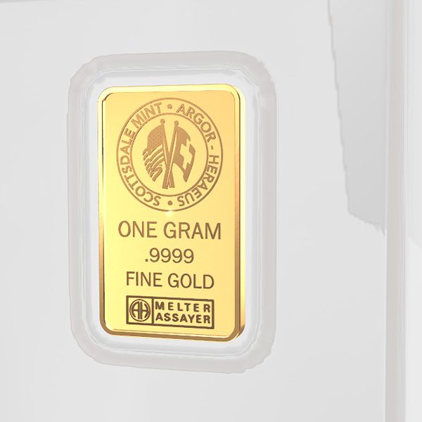 1 GRAM SCOTTSDALE GOLD BAR - CERTI-LOCK ASSAY