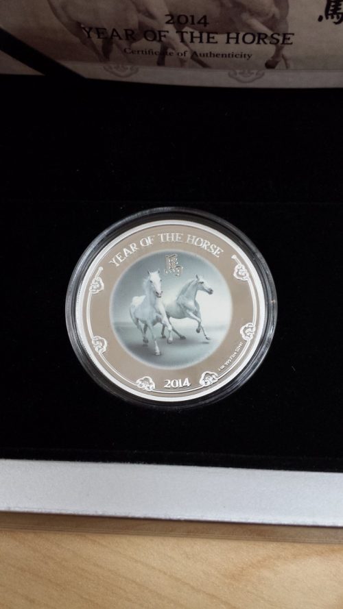 2014 YEAR OF THE HORSE - 1 oz Silver Coin - NZ Mint