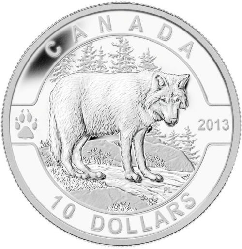 1/2 oz Fine Silver Coin - The Wolf (2013)