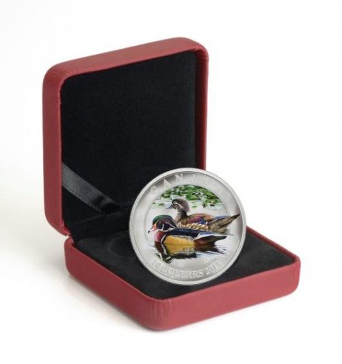 2013 Ducks of Canada: Wood Duck - Fine Silver Coin  - Mintage: 10,000