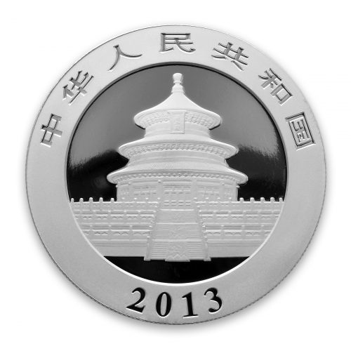 2013 1 oz Silver Coin - Panda - Color Edition