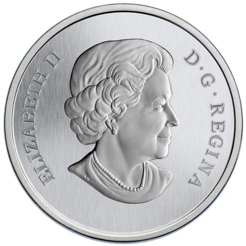 2014 Coloured Coin - Water-lily and Leopard Frog