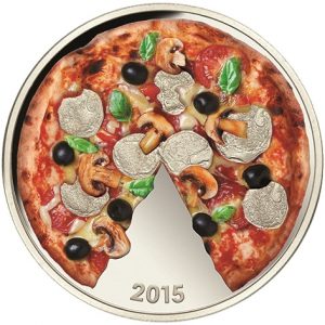 2015 PIZZA Scented Silver Coin - Solomon Islands