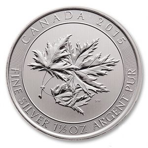 2015 1.5 oz $8 Silver Canadian Maple Leaf Coin - The SuperLeaf