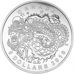 2016 DRAGON DANCE -  2016 $8 1/4 oz Fine Silver Coin - Royal Canadian Mint
