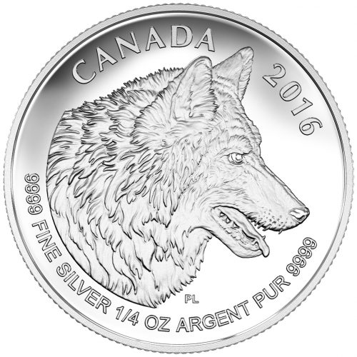 WOLF - 2016 Fine Silver 4-Coin Fractional Set