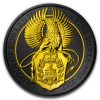 ** FREE SHIPPING ** THE QUEEN'S BEASTS - GRIFFIN - 2017 2 oz Silver Coin in Capsule - Black Ruthenium and 24K Gold Plating