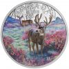 2015 $20 1 oz Fine Silver Coin - Misty Morning Mule Deer