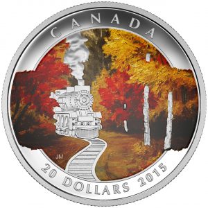 2015 $20 1 oz Fine Silver Coin - Autumn Express *