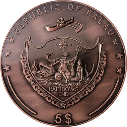 2015 Copper Zinc Coin - Treasure Game Coin - Palau