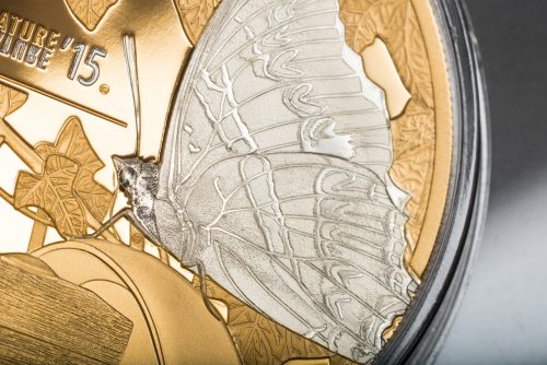 2015 Silver Coin - Shades of Nature - Butterfly - Cook Islands
